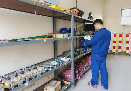 千阳分公司为安全工器具作全面"体检"